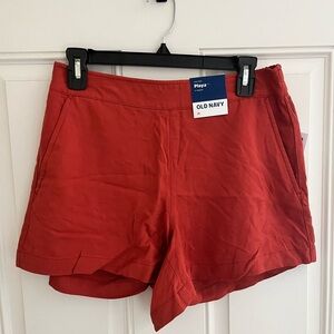 Old Navy Women's High Waist Red Shorts